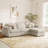 Elysion 122" W Modern 4-Piece Upholstered Modular Sectional Sofa With Ottoman-177551156