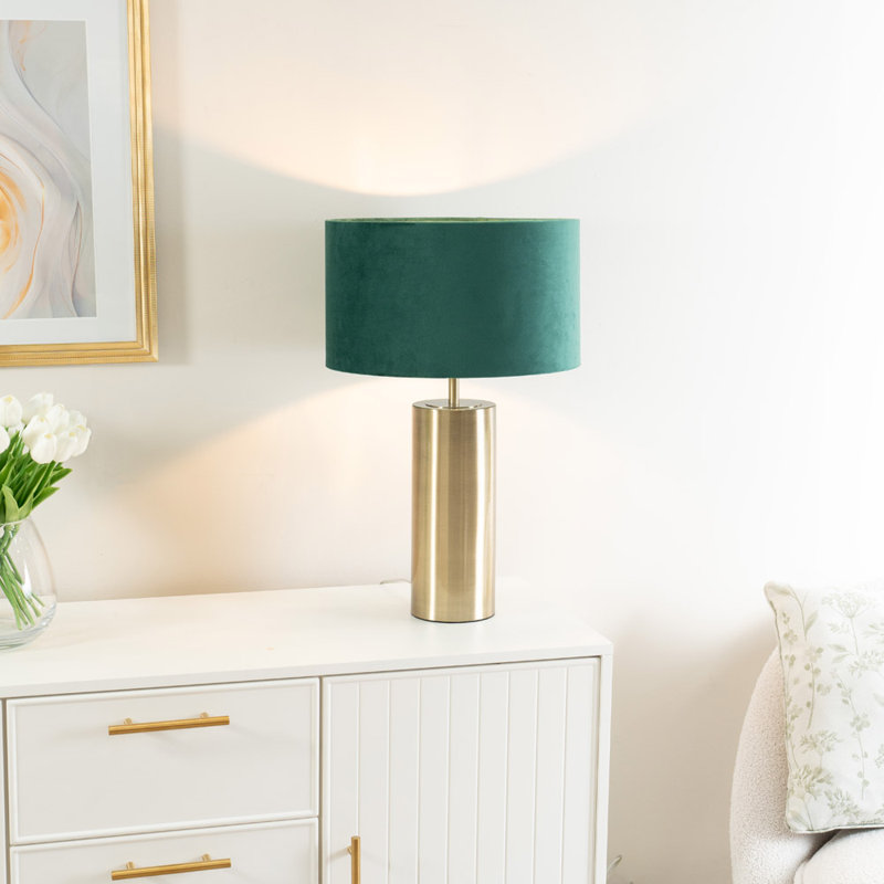 Andelin Metal Table Lamp, Gold, Black