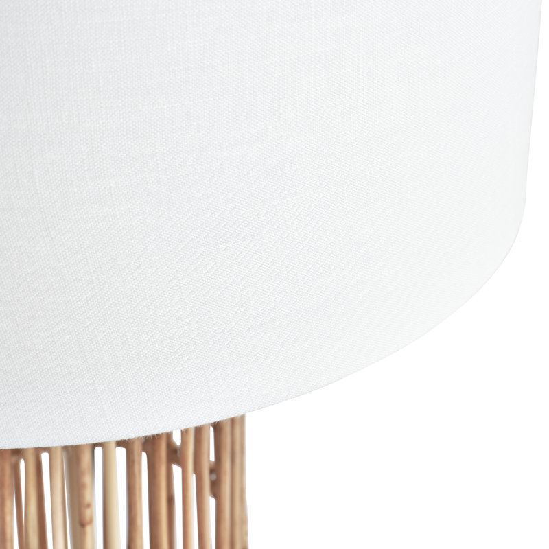 Delarue Wicker/Rattan Lamp, 51cm H x 30cm W x 30cm D