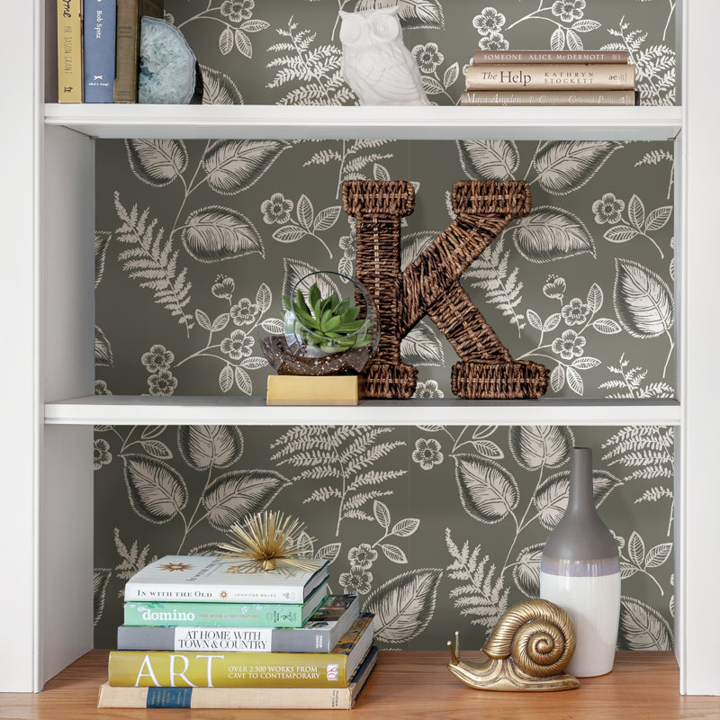  Rouleau de papier peint adhésif Foliage L 0,17 pi x l 1,7 po