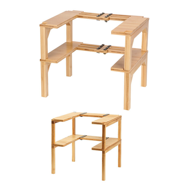 Freestanding Bamboo Spice Rack