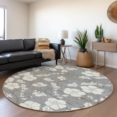 Tapis intérieur / extérieur gris Ensa 