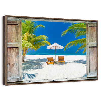 Window To Maldives Shore