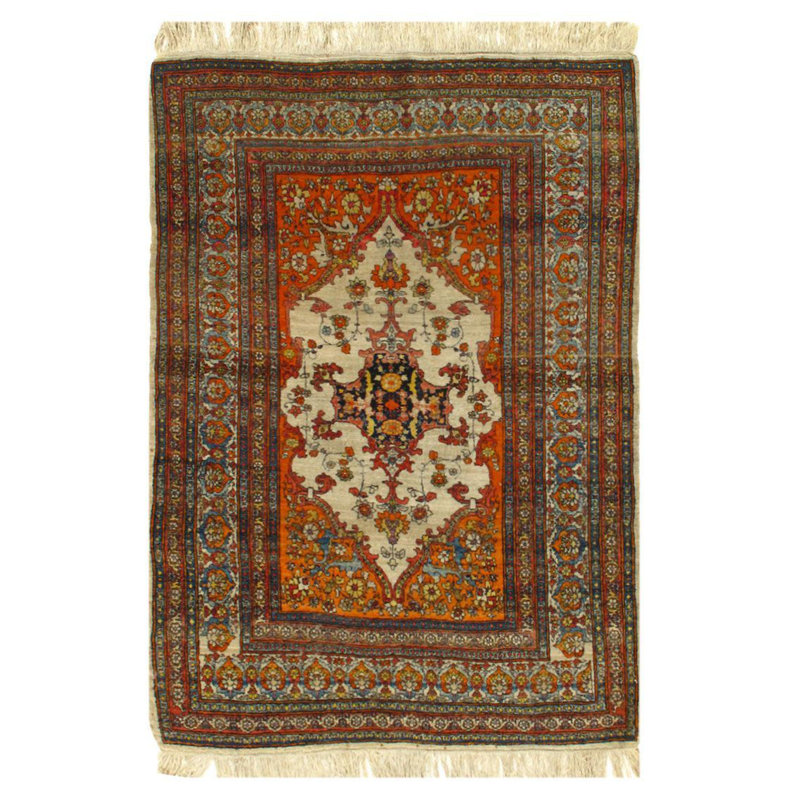 Canvello Silkroad Tabriz Haji Jalili Hand Woven Rugs - 4'3'' X 5'9''