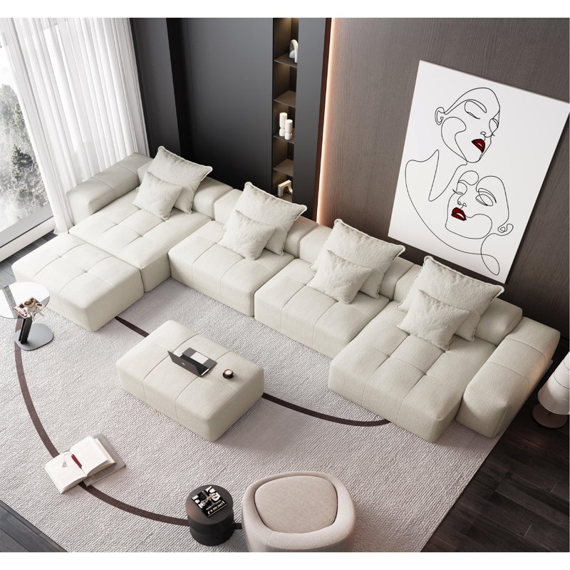 Canapé modulaire surdimensionné Modern, Beige