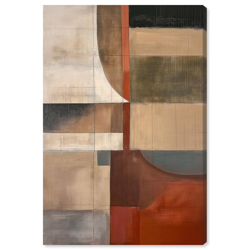 Pattern Pulse III Canvas Abstract Print by Oliver Gal, Black Frame, 10 x 15, 15"H x 10"W, Canvas Unframed
