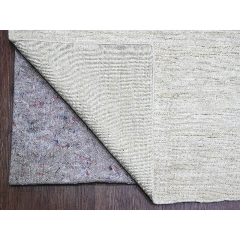 Tapis oriental rectangulaire en laine noué à la main 9 pi 9 po x 13 pi 6 po - MOA10220541
