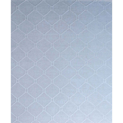 Himalayan Cotton Geometric Area Rug in Gray