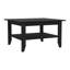 Table basse en noir et gris anthracite avec tablettes pour télécommandes Chic Extra Storage Home