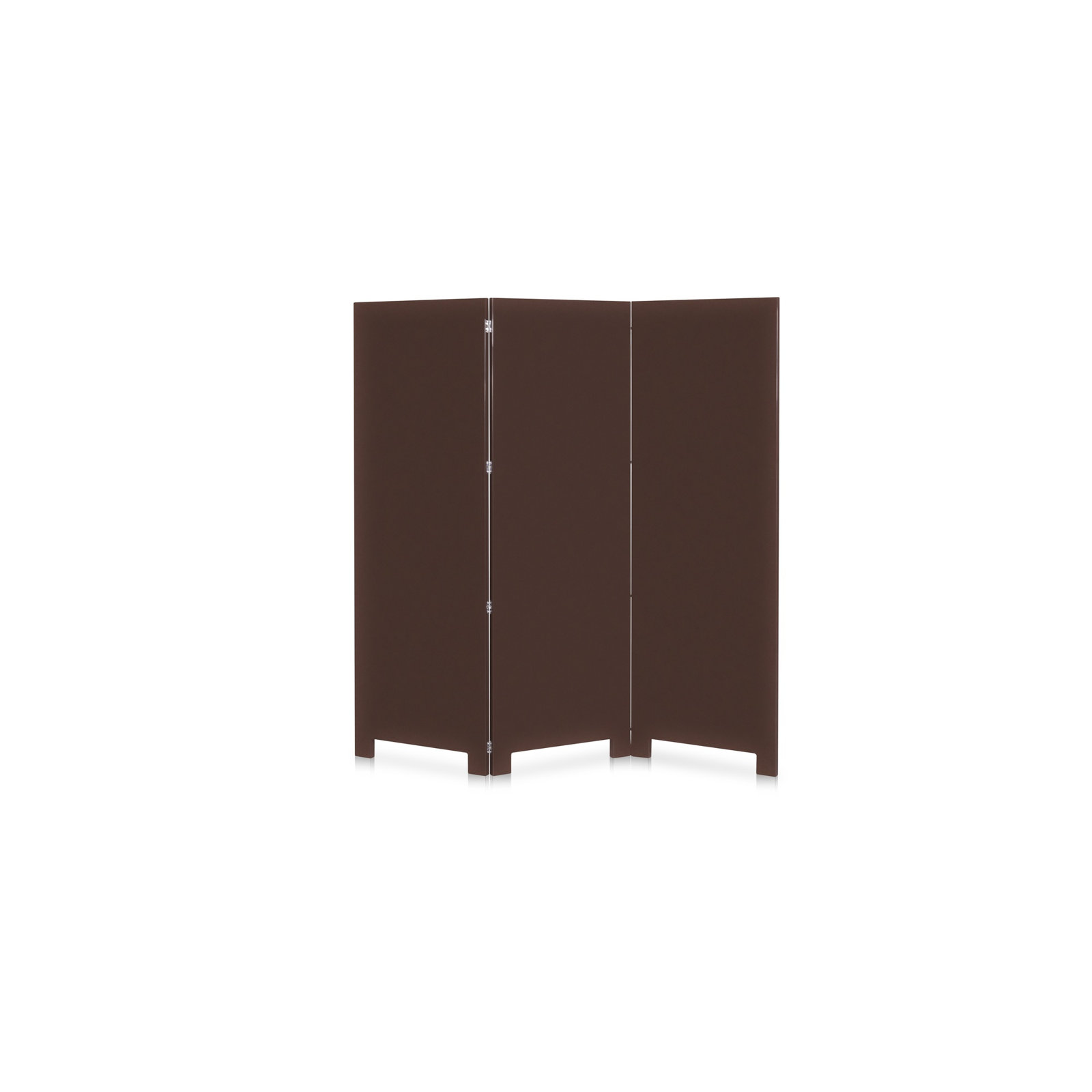68.75'' W x 68.5'' H 3 - Panel Folding Room Divider, Brown