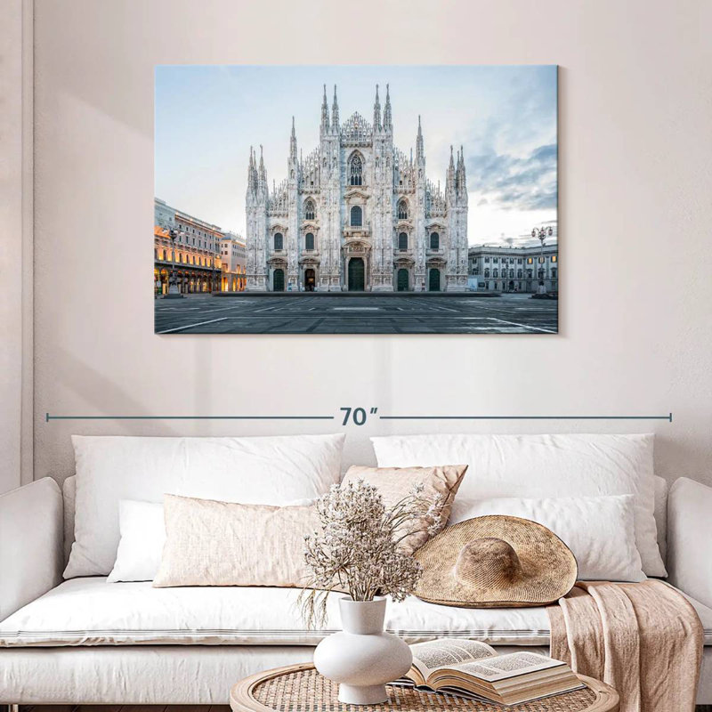 Adella, cathédrale historique de Milan, H 30 po x l 45 po
