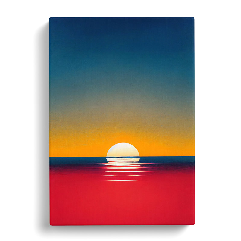 Altieri Japanese Sunset In Abstract Vol.1 - Wrapped Canvas, 60cm H x 40cm W x 3cm D