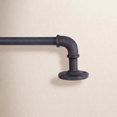 Kincaid Adjustable 0.63" Single Curtain Rod
