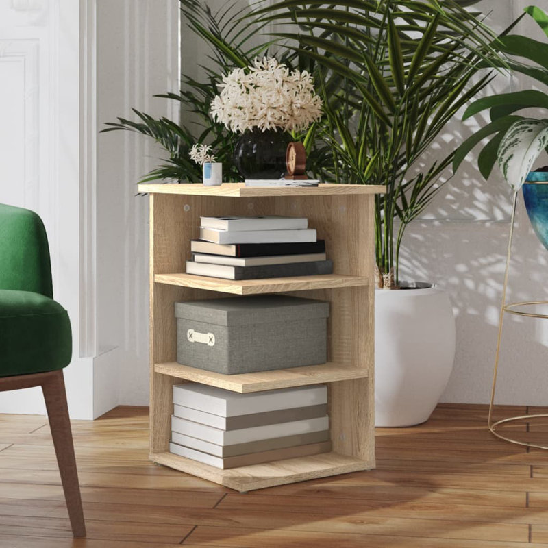 Giesey Floor Shelf End Table, Sonoma Oak, Sonoma Oak