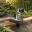 Plateau de spa réglable avec support pour téléphone - Support latéral imperméable et antidérapant pour spa - Deux porte-gobelets pour boissons et collations - Accessoire de piscine durable - Convient à la plupart des bords du spa - Couleur: gris