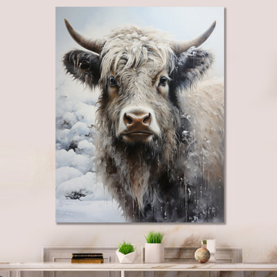 " Grey And White Yaks Portrait III "