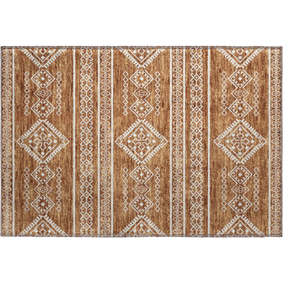 Premium Machine Washable Prisco Paprika Rug