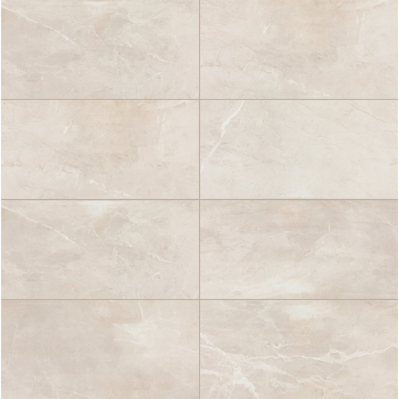 Daltile Artsy 12 x 24 Floor Tile (8 PC Per Carton) (15.50 SQFT Per Carton), Artsy 12x24 Polished Gallery Pearl