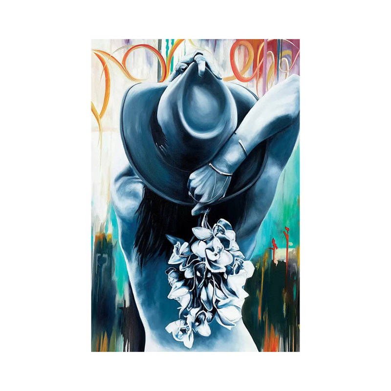 Orchids, For You ! by Val Escoubet - Painting on Canvas, Wrapped Canvas, 30.48cm H x 20.32cm W x 1.91cm D