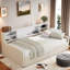 Lit de jour Brayle avec tablettes de rangement et 2 tiroirs-322962735
