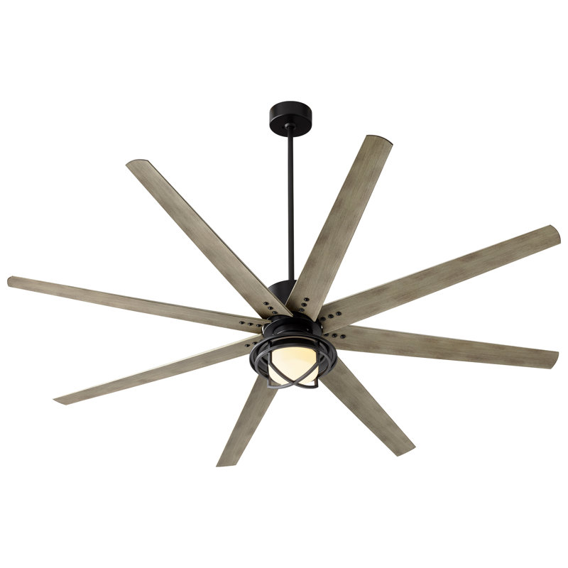 Riemer 11'' 1 - Light LED Globe Ceiling Fan Light Kit, Black