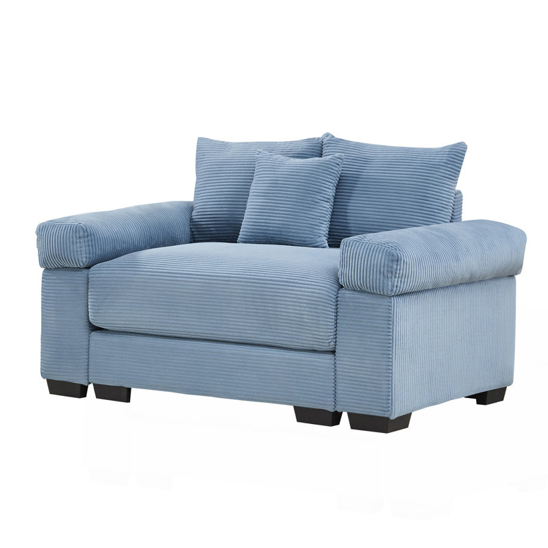 Canapé modulaire surdimensionné 54,3 po Cloud, Bleu