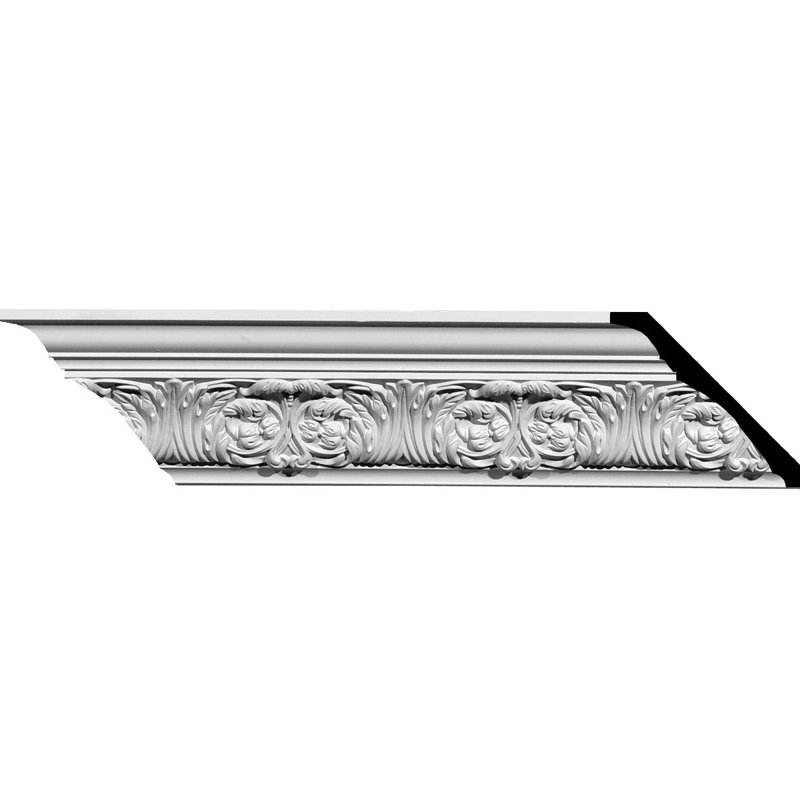Marcella Dentil Crown Moulding in White Urethane