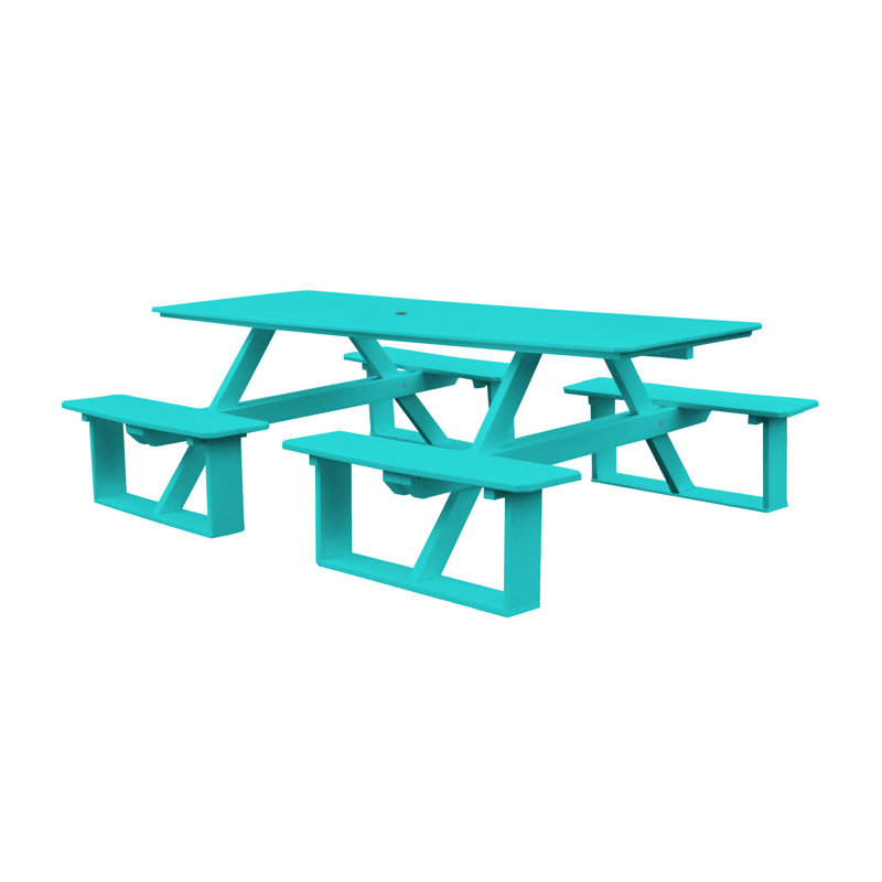 Table de pique-nique Westbrook, Bleu Aruba, Oui