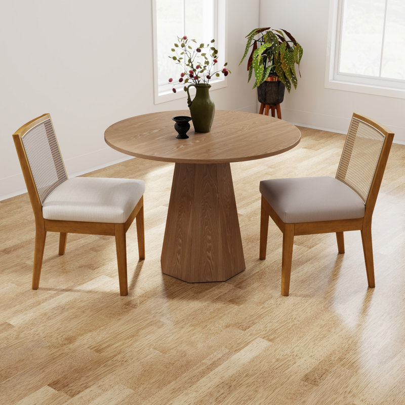 Ensemble de tables de salle à manger rondes, petit ensemble de tables de salle à manger rondes de style Mid-Century, permettant d'économiser de l'espace