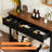 43" Console Table, Modern Wood Side Table With Open Storage Shelves, Freestanding Narrow Display Shelf, Accent Table, Behind Couch Table For Living Room, Hallway, Foyer-1964929066