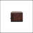 Solid Wood Floating California Walnut Open Console, 2-Drawers, Brown