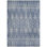 Tapis géométrique en polyester tissé à la machine bleu glacier / bleu foncé / blanc