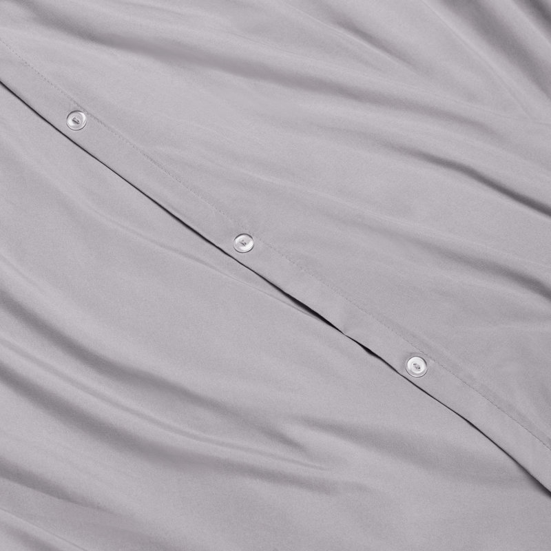  Ensemble de housse de couette ultra-doux, Gris lavande, Housse de couette très grand + 2 taies décoratives