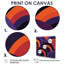 Vagues abstraites rétro - art mural abstrait-4673212-4673214