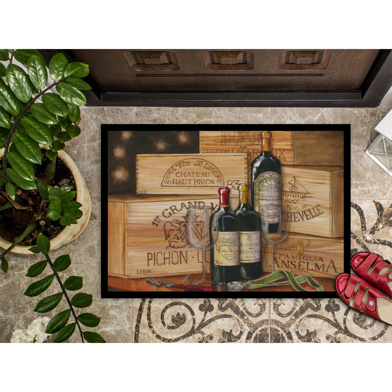 Tapis d'extérieur antidérapant Peavey Wine Gran Vin, Rectangle 2 pi x 3 pi