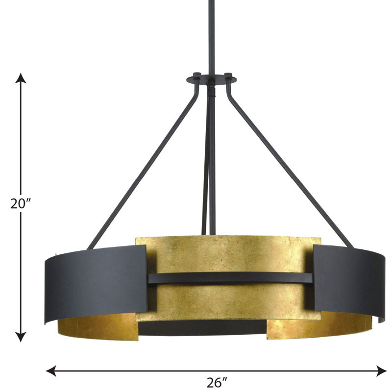 Lustre tambour 5 lumières Vankirk