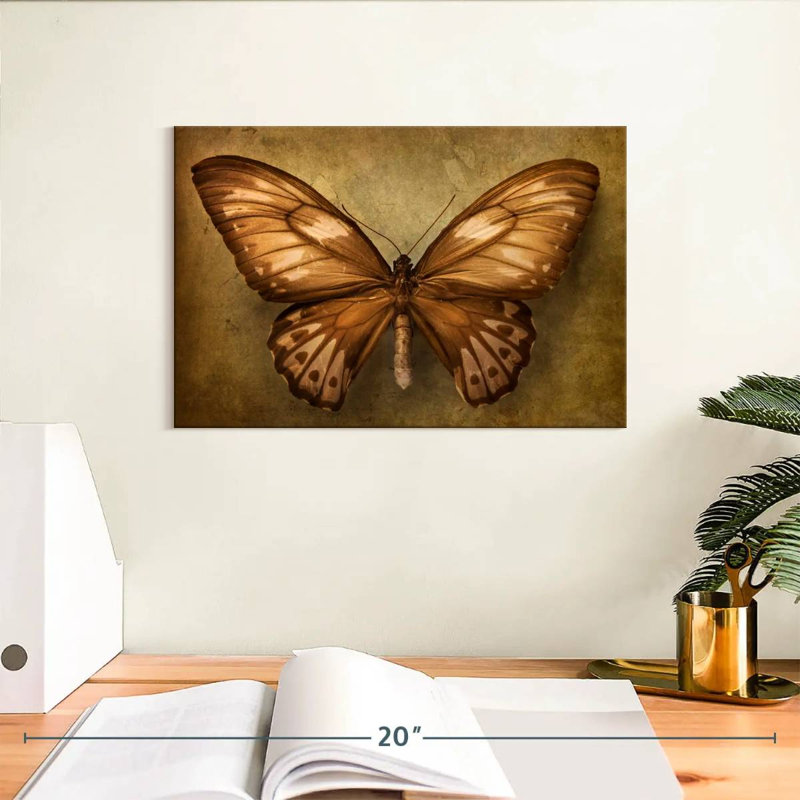 Papillon rétro Brampt, H 8 po x l 12 po