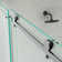 Oceanus 55" - 59" W x 75" H Single Sliding Frameless Shower Door with Clear Glass