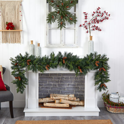 108" Pre-Lit Christmas Garland