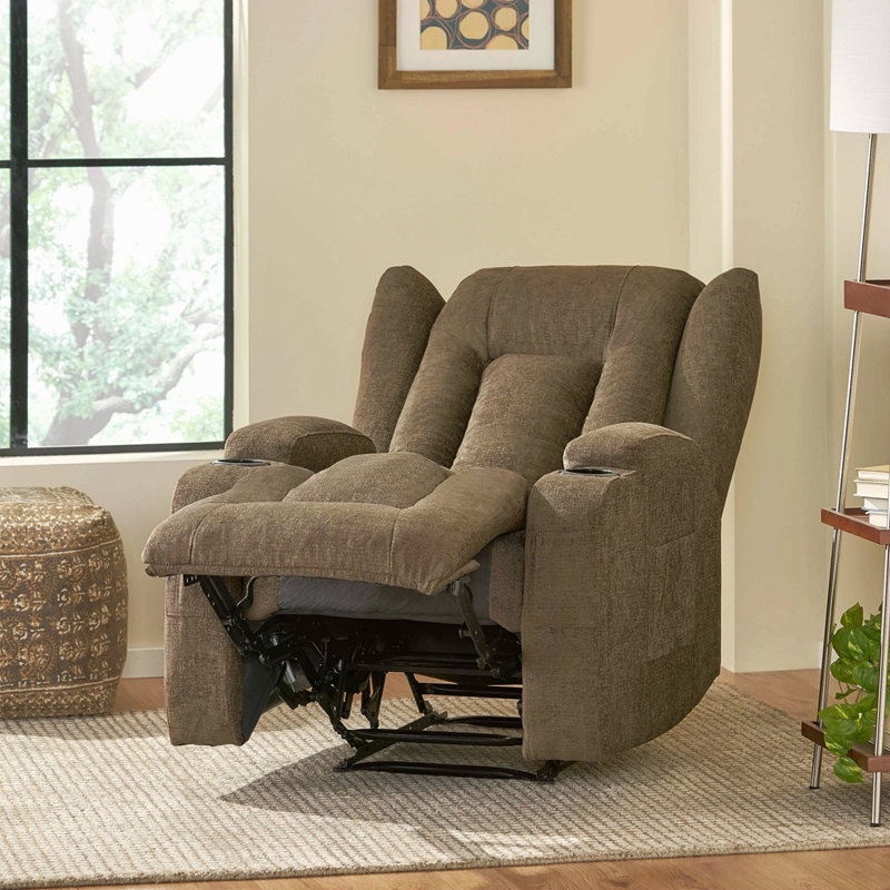 Fauteuil inclinable de massage, Brun