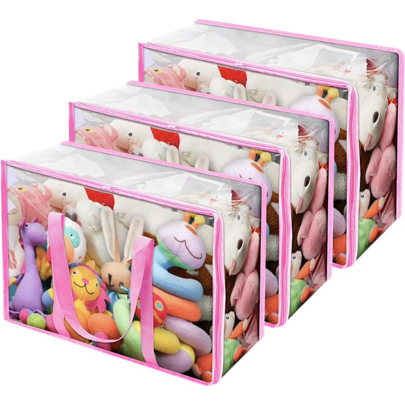 Brayden Studio Polyvinyl Chloride (PVC) Storage Bag, Pink