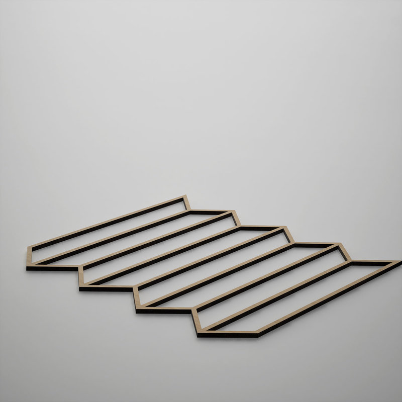 Panneaux muraux décoratifs en bois Conroe, moyen, l 15 3/8 po x H 15 3/8 po x T 3/8 po, chêne blanc