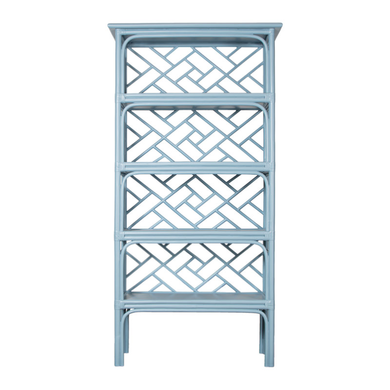 Chippendale Bookcase, Pool Blue