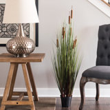 Artificial Straight Grass and Cattails