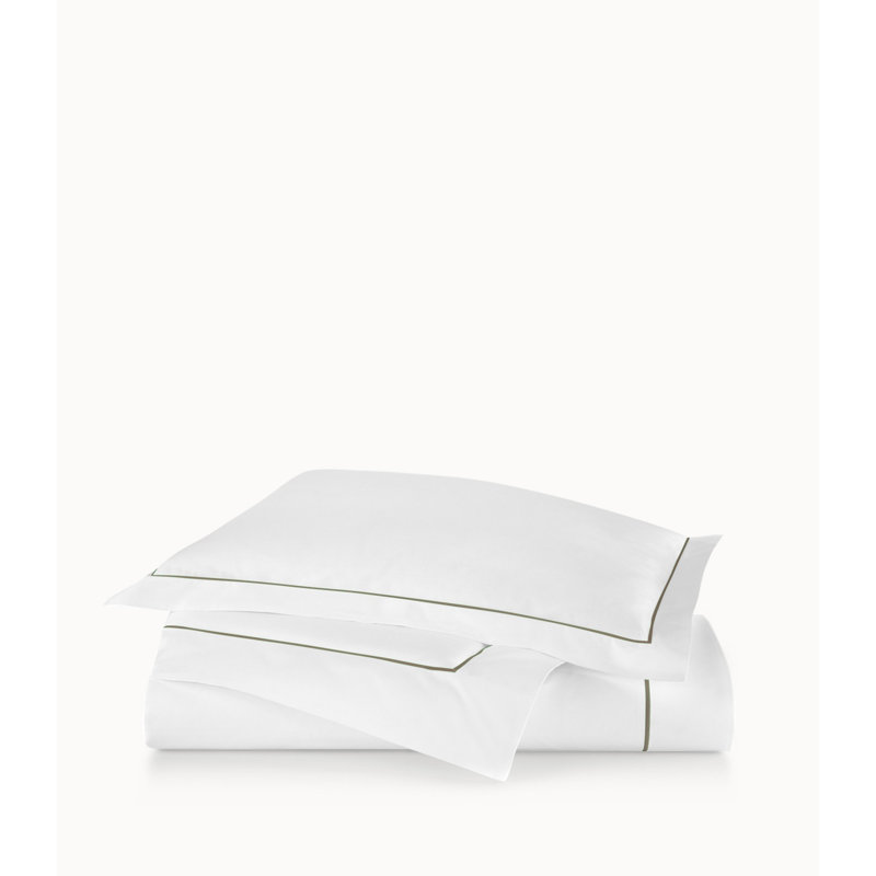 Boutique 100% Cotton Percale Duvet Cover, King Duvet Cover, Thyme
