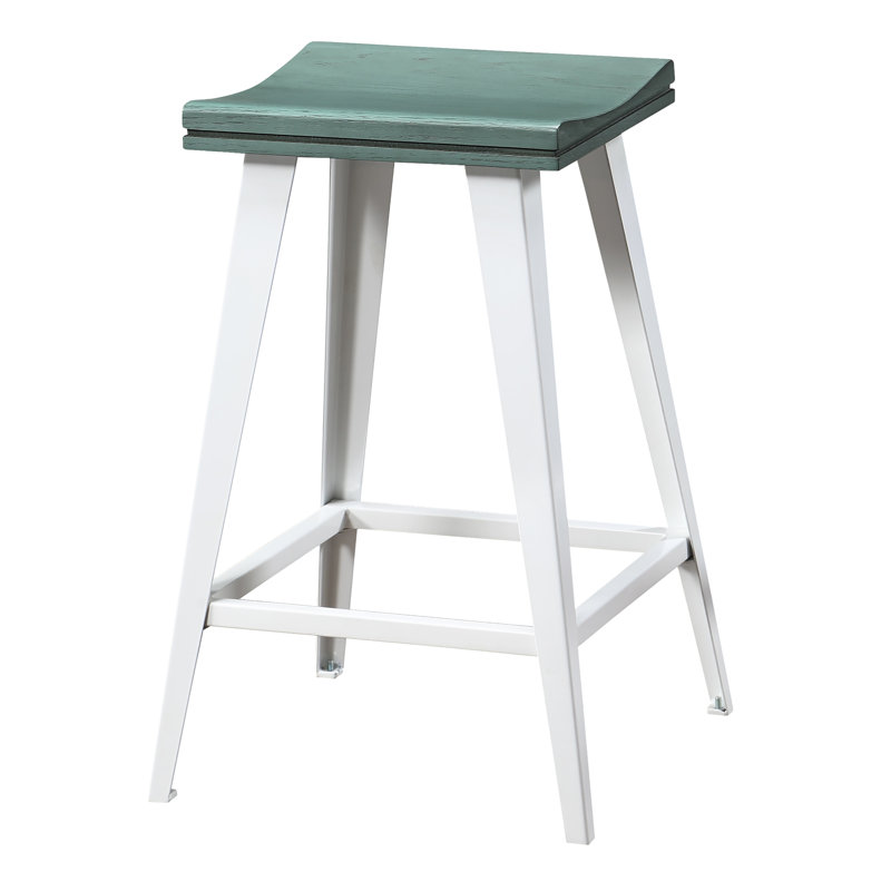 Ensemble de salle à manger à hauteur de comptoir 2 personnes Meddard, Vert antique, Vert antique / blanc
