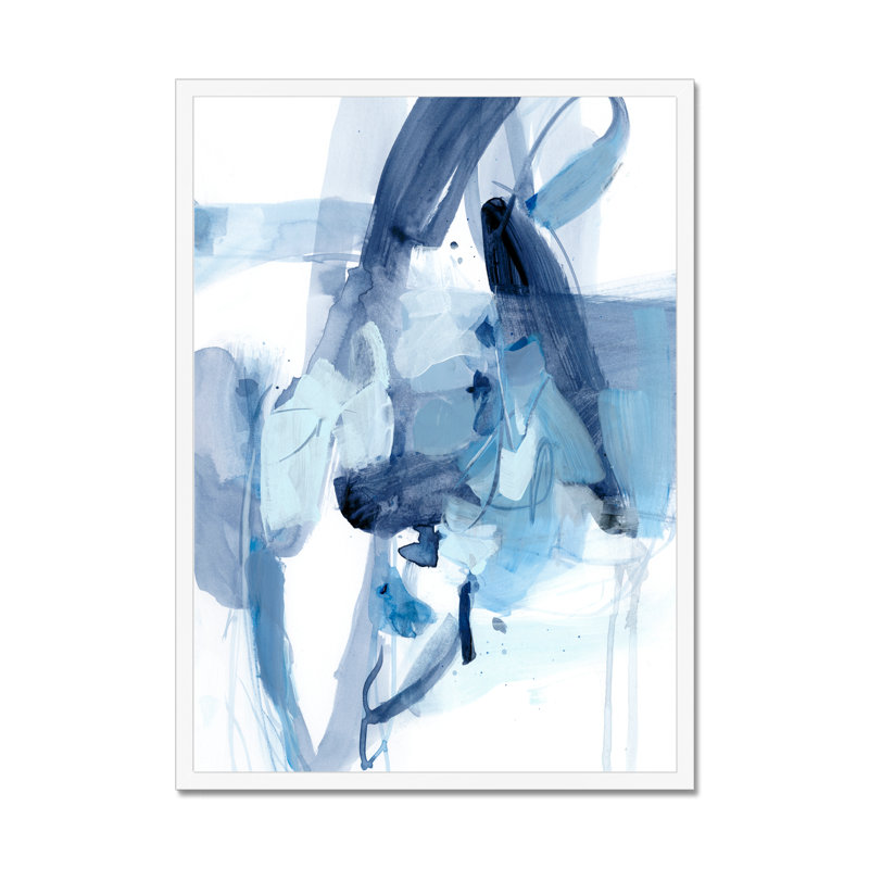 Saturday Night I by Christina Long - Painting, 95cm H x 65cm W, White Single Picture Framed Paper