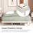 Sleek Modern Floating Platform Bed Frame-918319465-918319464