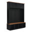 Arbre d'entrée en MDF 15 po x 59 po x H 76,7 po noir avec banc et rangement