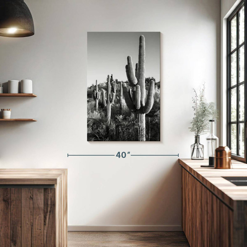 Harnek Black Arizona - Cactus Sunrise, 39" H x 26" W